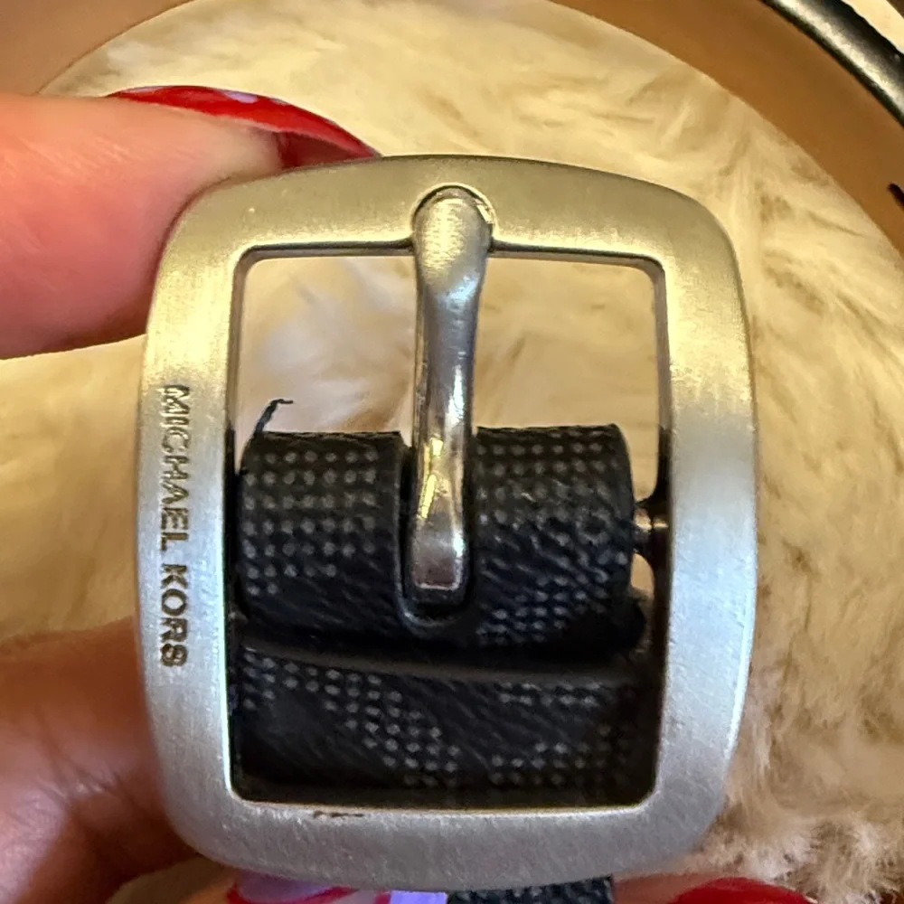 Michael Kors monogram belt with a signature 
